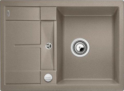 Кухонна мийка Blanco METRA 45 S Compact Silgranit&reg; колір сірий беж, з клапаном-автоматом (519580) монтаж на стільницю 519580 фото