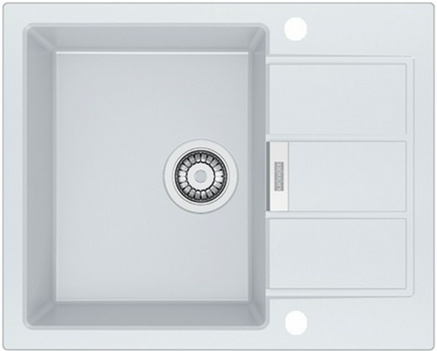 🟥 Кухонна мийка Franke Sirius 2.0 S2D 611-62 (143.0627.382) з тектонайта - врізна - оборотна - колір Білий (2 отвори) 143.0627.382 фото