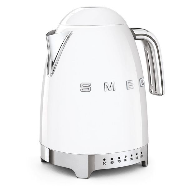 Smeg KLF04WHEU - серія 50'S RETRO STYLE - Чайник електричний з регулятором температури, 1,7л, колір білий KLF04WHEU фото