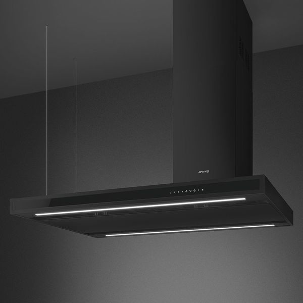 Smeg KLTI12L4MB - серія UNIVERSAL - Витяжка острівна, 120 см, колір чорний матовий klti12l4mb фото