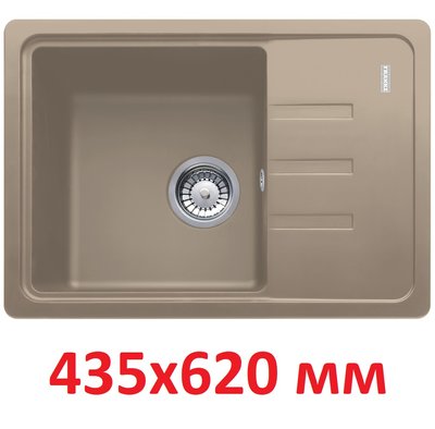 Кухонна мийка Franke Malta BSG 611-62 (114.0375.046) гранітна - врізна - оборотна - колір Мигдаль - Архів 114.0375.046 фото