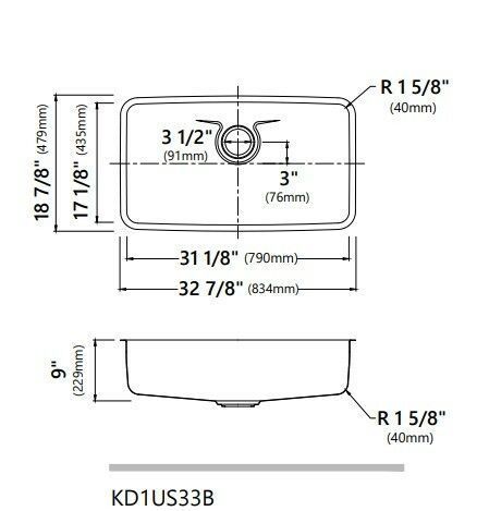 Кухонная мойка Kraus De KD1US33B фото