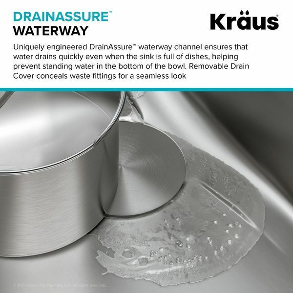 Кухонная мойка Kraus De KD1US33B фото