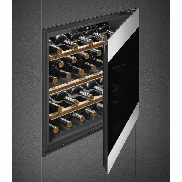 Smeg CVI329X3 - серія CLASSICA - Вбудована шафа для зберігання вина, 29 пляшок, 60 см, петлі змінні CVI329X3 фото