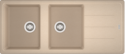 Кухонна мийка Franke Basis BFG 621 (114.0676.260) гранітна - врізна - оборотна - колір Бежевий 114.0676.260 фото