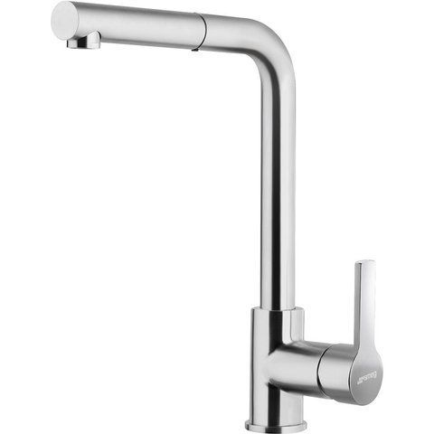 Smeg MID1NS - серія COLONIALE - Змішувач одноважільний, з душем, сатинований нікель (під сталь) mid1ns фото