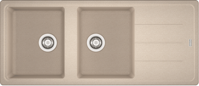 Кухонна мийка Franke Basis BFG 621 (114.0676.259) гранітна - врізна - оборотна - колір Сахара 114.0676.259 фото