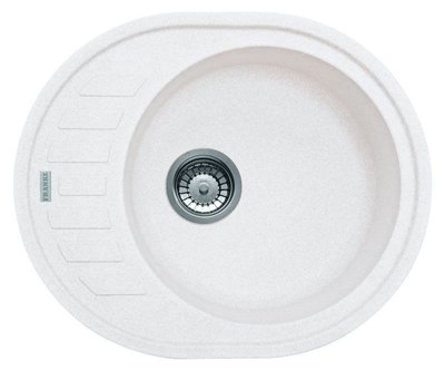 Кухонна мийка Franke Ronda ROG 611-62 (114.0381.069) гранітна - врізна - оборотна - колір Білий 114.0381.069 фото