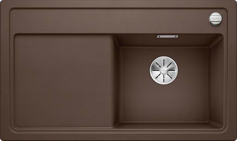 Кухонна мийка Blanco ZENAR 45 S (- чаша справа) Silgranit&reg; колір кава з кл.-авт. InFino (523798) монтаж на стільницю 523798 фото