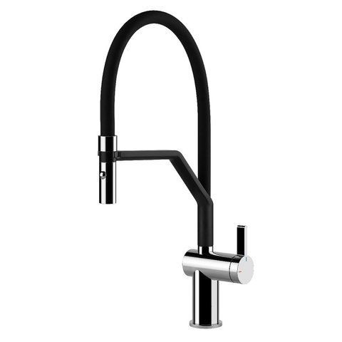 Smeg MID20CR - серія COLONIALE - Напівпрофесійний Змішувач одноважільний, чорний матовий та хром mid20cr фото