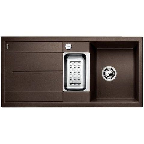 Кухонная мойка Blanco METRA 6 S-F Silgranit&reg; цвет кофе склапаном-автоматом (519120) монтаж в уровень со столешницей 519120 фото