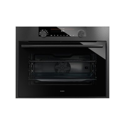 Smeg SO4301M0N - серия CLASSICA - Встроенная Микроволновая печь, 45 см, Compact Screen, цвет черный матовый OCM 8487 B CRAFT BLACK STEEL фото