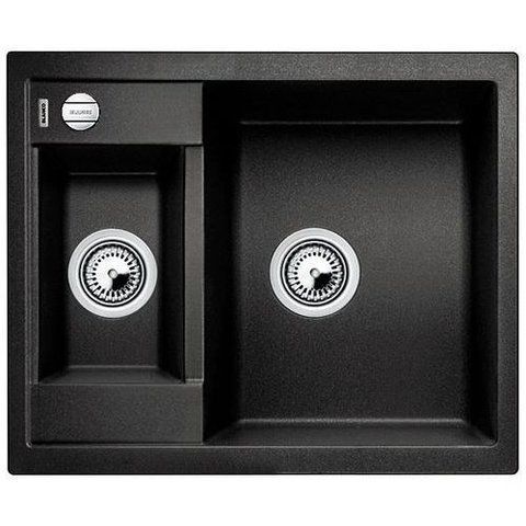 Кухонная мойка Blanco METRA 6-F Silgranit&reg; цвет антрацит, склапаном-автоматом (519134) монтаж в уровень со столешницей 519134 фото