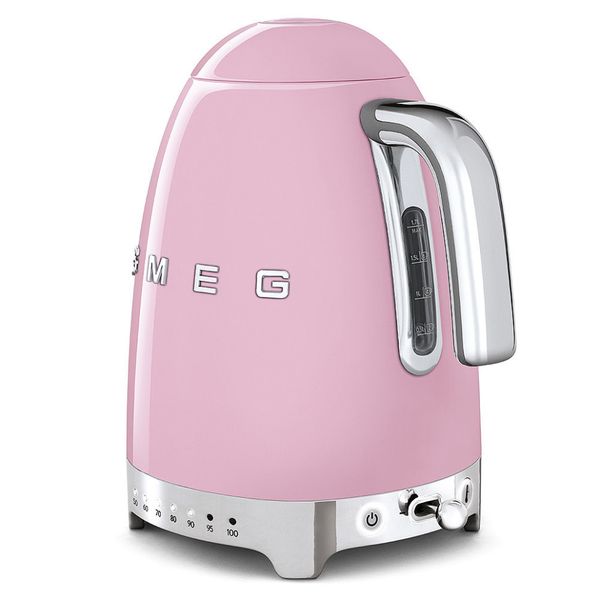 Smeg KLF04PKEU - серія 50'S RETRO STYLE - Чайник електричний з регулятором температури, 1,7л, колір рожевий KLF04PKEU фото