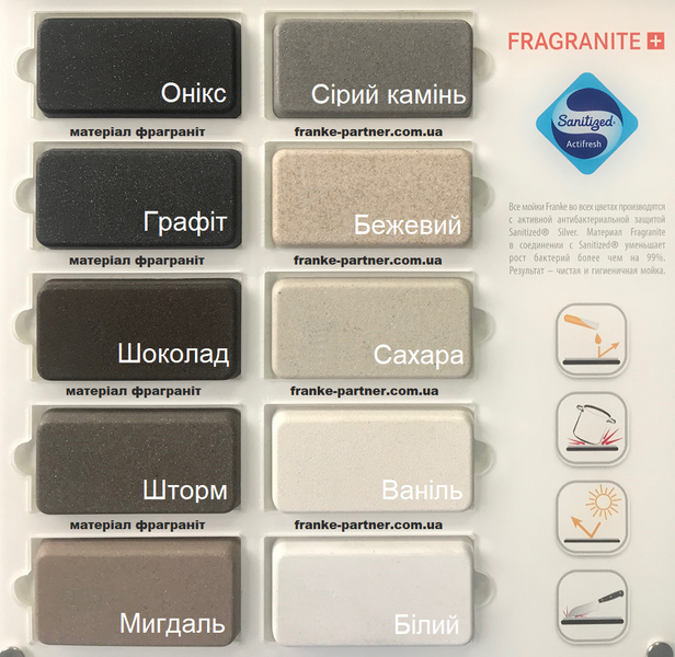 🟥 Кухонный смеситель Franke Novara-Plus Pull Out, с выдвижным изливом и функцией душа (115.0470.670) Серый камень 115.0470.670 фото