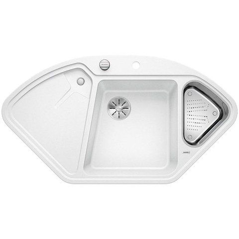 Кухонная мойка Blanco DELTA II Silgranit&reg; цвет белый скл.-авт. InFino (523660) монтаж на столешницу 523660 фото