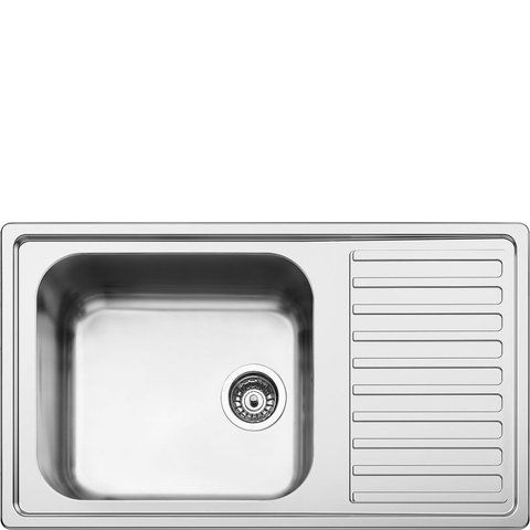 Smeg LGR861-2 - серія ALBA - Мийка з нержавіючої сталь, встановлення з бортиком 6 мм, оборотна lgr861-2 фото