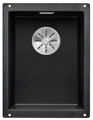 Кухонная мойка Blanco SUBLINE 320-U Silgranit&reg; цвет антрацит с отводной арматурой InFino (523406) монтаж под столешницу 523406 фото