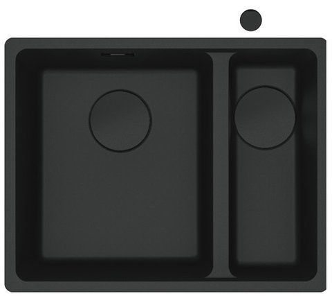 ⬛️ Кухонная мойка Franke Maris MRG 160&nbsp;Black Edition (125.0699.229) гранитная - монтаж под столешницу - цвет Черный&nbsp;матовый 125.0699.229 фото