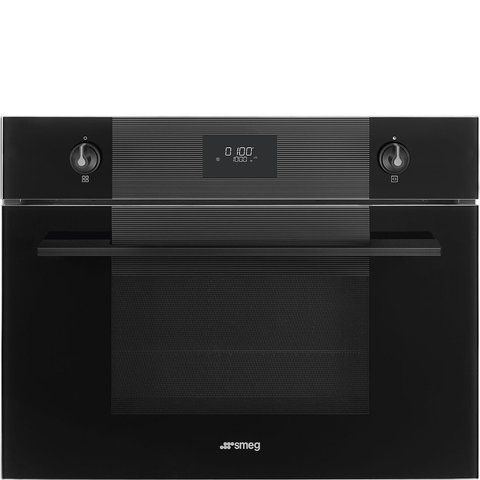 Smeg SO4101M1B3 - серія LINEA - Компактна Духова шафа комбінована з Мікрохвилями, 45см, Compact Screen so4101m1b3 фото