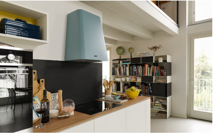 Кухонна витяжка Franke Smart Deco FSMD 508 BL (335.0530.203) блакитного кольору настінний монтаж, 50 см 335.0530.203 фото