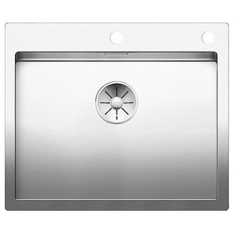 Кухонная мойка Blanco CLARON 550-IF/А нержавеющая сталь с зеркальной полировкой скл.-авт. InFino и управлением PushControl (521639) монтаж на столешницу; в уровень со столешницей 521639 фото