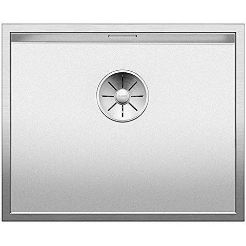 Кухонная мойка Blanco ZEROX 500-IF нержавеющая сталь Durinox с отводной арматурой InFino (523098) монтаж на столешницу; в уровень со столешницей 523098 фото