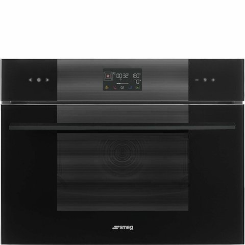 Smeg SO4102S3B3 - серія LINEA - Компактна Духова шафа комбінована з парою, 45 см, Steam100, Evo Screen (full touch) so4102s3b3 фото