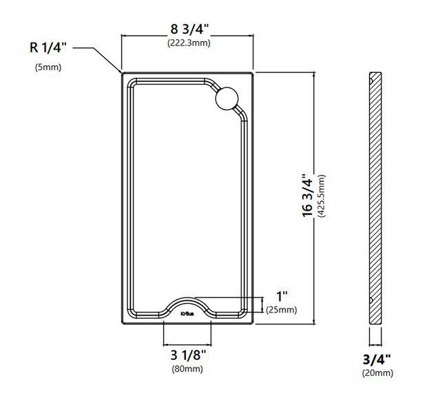 Дошка для нарізання KCB-WS101BB KCB-WS101BB фото