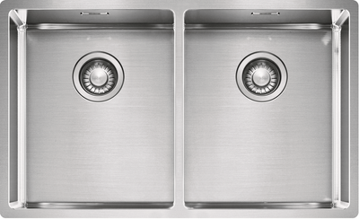 Кухонна мийка Franke Box BXX 220 / 120-34-34 (127.0370.188) нержавіюча сталь - монтаж врізний, у рівень або під стільницю - полірована 127.0370.188 фото