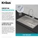 Кухонна мийка Kraus Kore&trade; з неіржавної сталі 1,5 мм (KWT300-32) монтаж на стільницю KWT300-32 фото 25