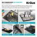 Кухонна мийка Kraus Kore&trade; з неіржавної сталі 1,5 мм (KWT300-32) монтаж на стільницю KWT300-32 фото 26