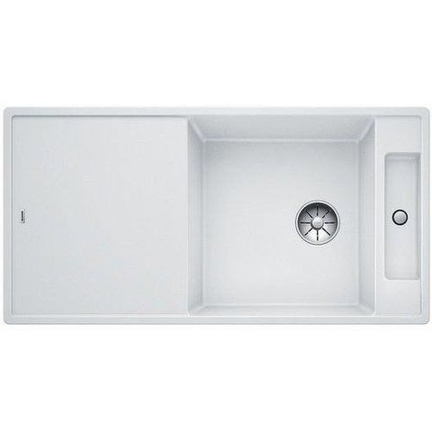Кухонна мийка Blanco AXIA III XL 6 S Silgranit&reg; колір білий, дошка скло з кл.-авт. InFino (523514) монтаж на стільницю 523514 фото