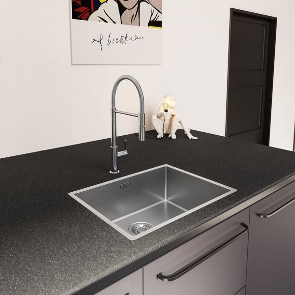 Кухонний змішувач Franke Maris Slim Semi Pro, хром (115.0728.395) 115.0728.395 фото