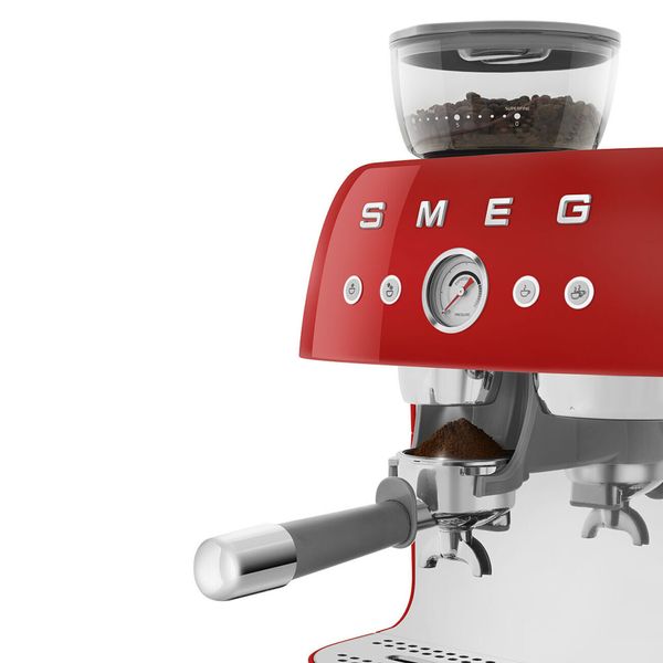 Smeg EGF03RDEU - серія 50'S RETRO STYLE - Кавомашина еспресо з вбудованою кавомолкою, колір червоний egf03rdeu фото