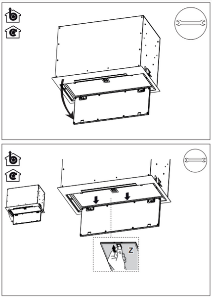 Кухонна витяжка Franke Box Flush EVO FBFE WH MATT A52 (305.0665.366) Білий матовий вбудована повністю 52 см 305.0665.366 фото