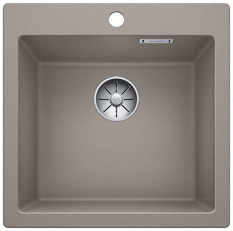 Кухонная мойка Blanco PLEON 5 Silgranit&reg; цвет серый беж с отводной арматурой InFino (521675) монтаж на столешницу 521675 фото