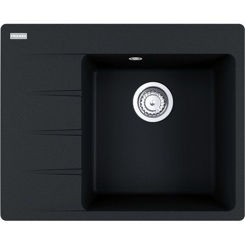 🟥 Кухонна мийка Franke Centro CNG 611-62 TL (114.0630.455) гранітна - врізна - крило ліворуч - колір Онікс 114.0630.455 фото