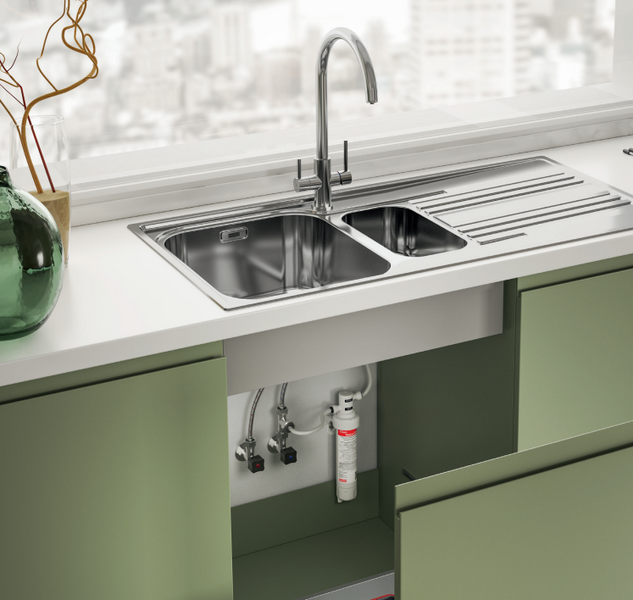 🟥 Кухонный смеситель с подключением к фильтру воды Franke Lina Clear Water (120.0703.742) Хром 120.0703.742 фото