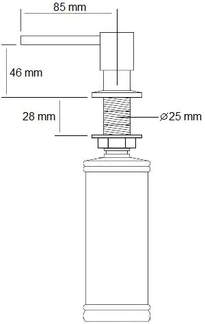 Дозатор миючих засобів Fabiano 41 Nano Copper (Дозатор для мила) - 8241.401.1145 8241.401.1145 фото