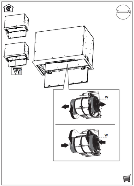 Кухонна витяжка Franke Box Flush EVO FBFE XS A52 (305.0665.359) Нержавіюча сталь полірована вбудована повністю 52 см 305.0665.359 фото