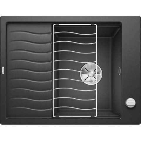 Кухонная мойка Blanco ELON 45 S Silgranit&reg; цвет антрацит скл.-авт. InFino (524814) монтаж на столешницу 524814 фото