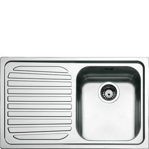 Smeg SP791S-2 - серія OMNI - Мийка. Встановлення з бортиком 8 мм, необоротна, крило ліворуч sp791s-2 фото