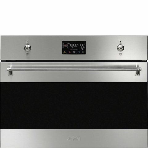 Smeg SO4302S3X - серія CLASSICA - Компактна Духова шафа комбінована з парою, Steam100, 45 см, LCD-дисплей so4302s3x фото