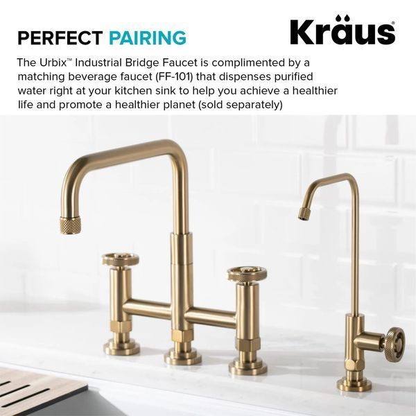 Кухонний змішувач Kraus Urbix&trade; який змінює колір від температури води, з витяжним виливом та функцією душу (KPF-3125MBGRCC) Чорний з термо покриттям KPF-3125MBGRCC фото