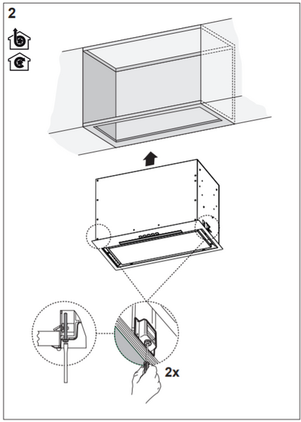 🟥 Кухонная вытяжка Franke Box Flush EVO FBFE WH MATT A70 (305.0665.367) Белый матовый встроенная полностью 70 см 305.0665.367 фото