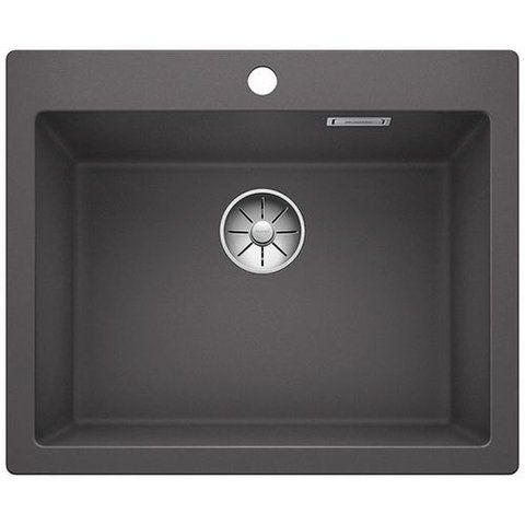 Кухонная мойка Blanco PLEON 6 Silgranit&reg; цвет темная скала с отводной арматурой InFino (521679) монтаж на столешницу 521679 фото