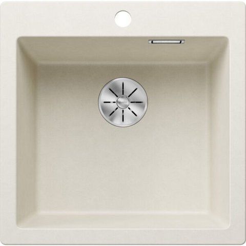 Кухонная мойка Blanco PLEON 5 Silgranit&reg; цвет нежный белый с отводной арматурой InFino (527135) монтаж на столешницу 527135 фото