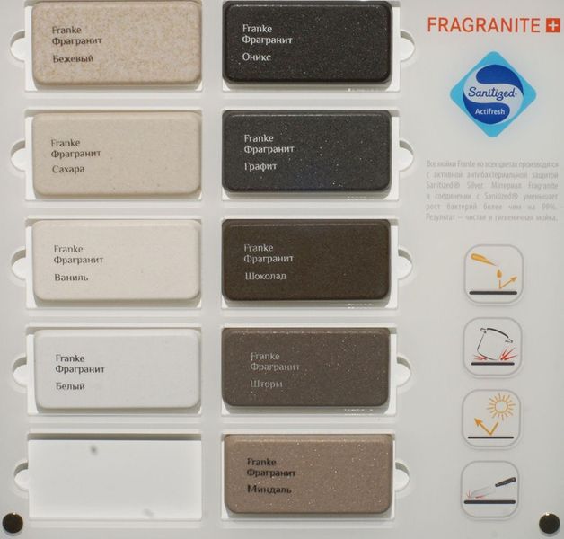 Кухонна мийка Franke Mythos MTG 611, крило праворуч (114.0502.870) гранітна - врізна - колір Онікс 114.0502.870 фото