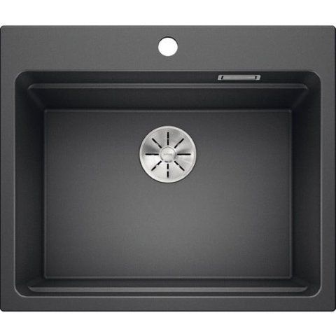 Кухонная мойка Blanco ETAGON 6 Silgranit&reg; цвет черный с отводной арматурой InFino (525890) монтаж на столешницу 525890 фото